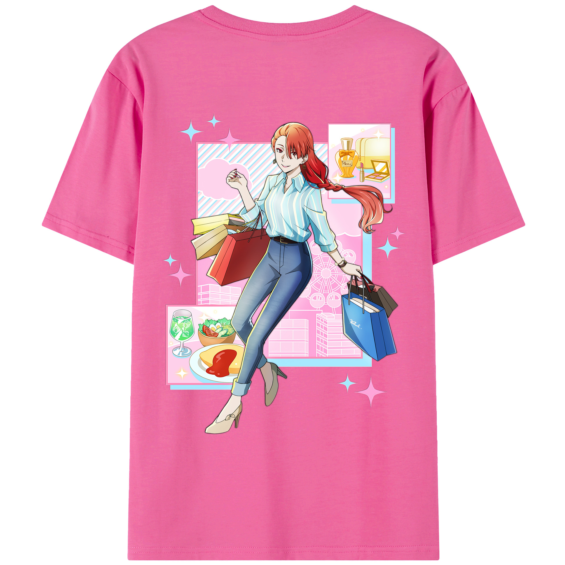 （画像用） 文豪ストレイドッグス Bungo Stray Dogs レディース半袖Tシャツ(バックプリント)